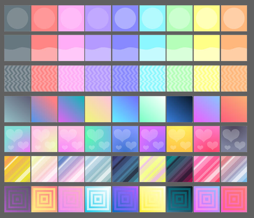 Many backgrounds...